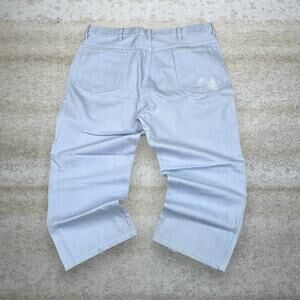 Vintage 90s Lands End Jeans Baggy Fit Light Blue Made in USA